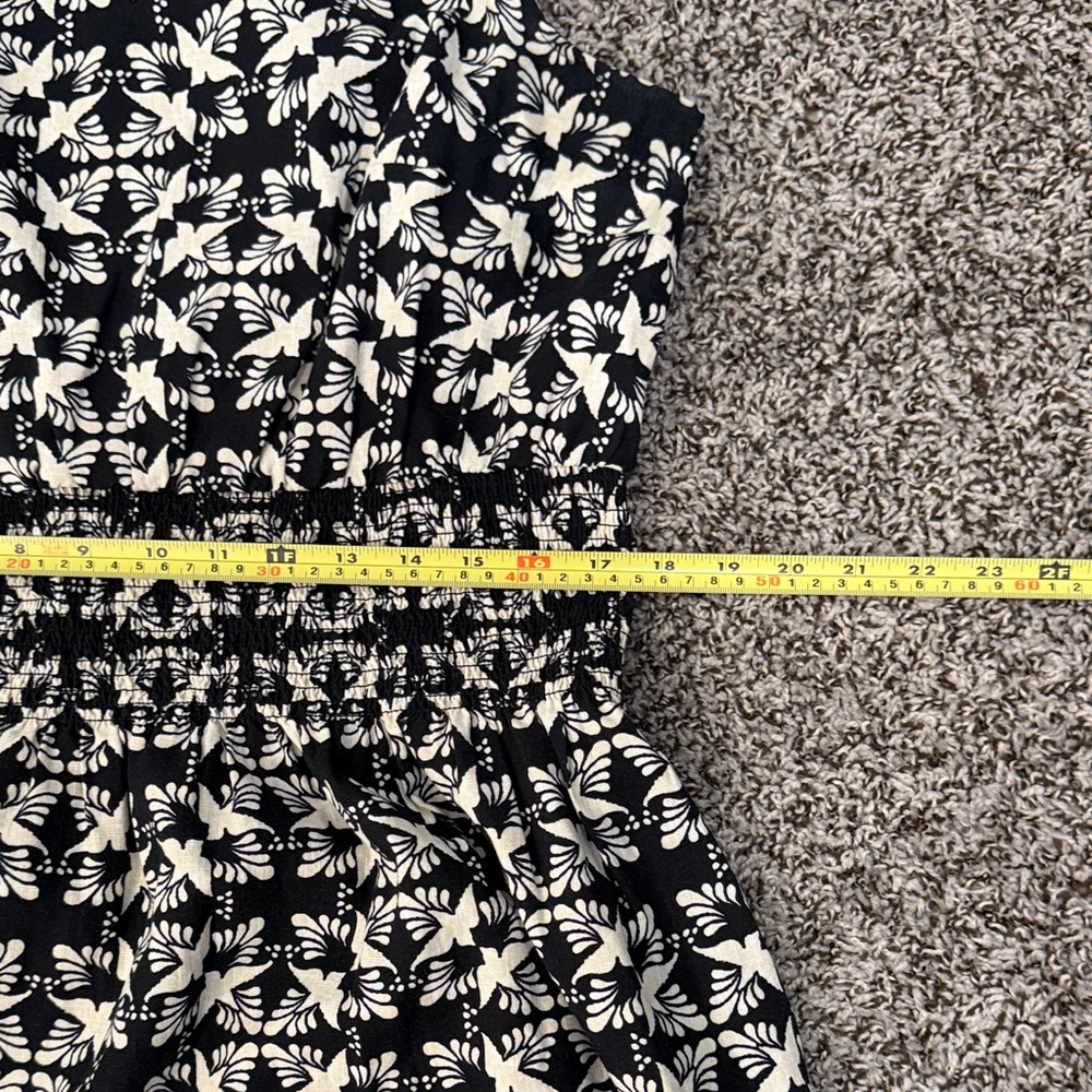 Universal Thread Black/cream bird pattern boat ne… - image 11